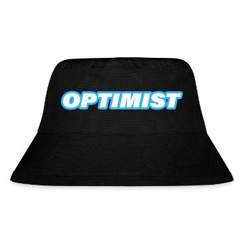 OPTIMIST - Stanley/Stella recycelter Bucket Hat - Schwarz - Vorne