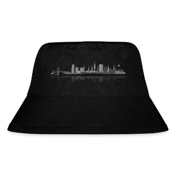 Hamburg 03 - Stanley/Stella recycelter Bucket Hat - Schwarz - Vorne