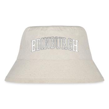 Edinburgh Varsity Bow Font - Stanley/Stella Recycled Bucket Hat - natural - Front