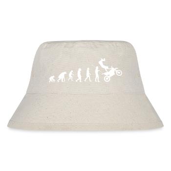 Motocross evolution - Stanley/Stella recycelter Bucket Hat - Naturweiß - Vorne