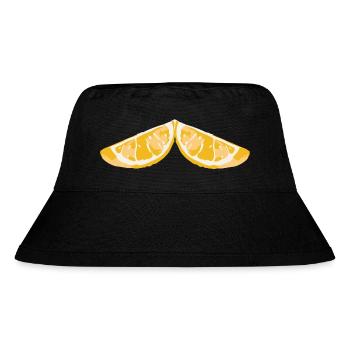 zitronen - Stanley/Stella recycelter Bucket Hat - Schwarz - Vorne
