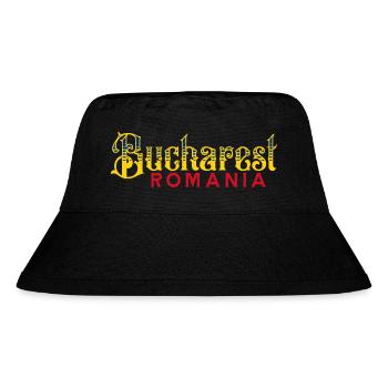 Romania origin holiday Balkan nation travel - Stanley/Stella Recycled Bucket Hat - black - Front