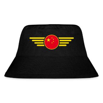 J’aime la Chine, T-shirt design de style élégance - Bob recyclé Stanley/Stella - noir - Devant