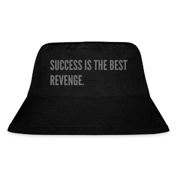 Success is the best revenge. - Stanley/Stella Recycled Bucket Hat - black - Front