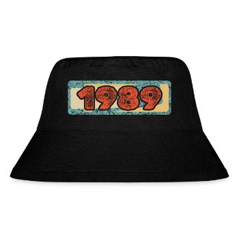Year 1989 - Stanley/Stella Recycled Bucket Hat - black - Front
