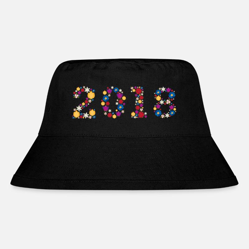 Flowers 2018 - Stanley/Stella recycelter Bucket Hat - Schwarz