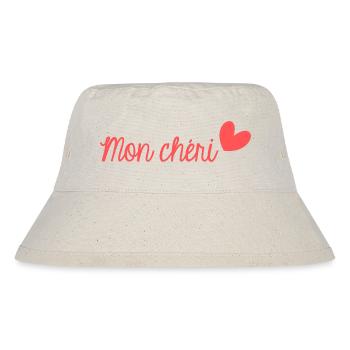 MON CHERI. CHERI. I LOVE YOU. MY LOVE - Bob recyclé Stanley/Stella - blanc naturel - Devant