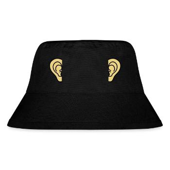 ears - Stanley/Stella Recycled Bucket Hat - black - Front