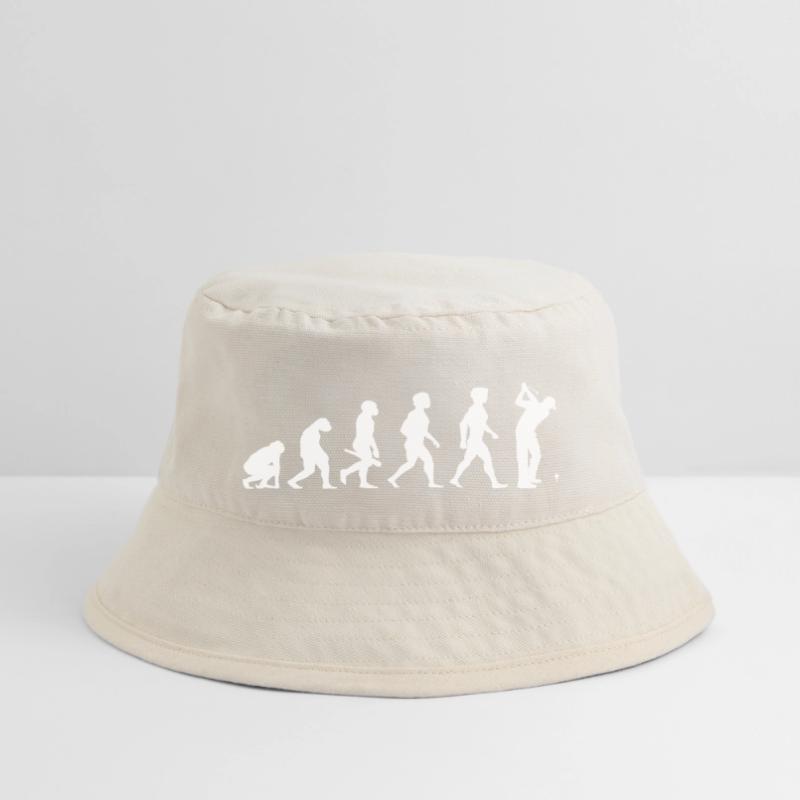 Evolution Golf Golfer Golfer Golf Course Stanley/Stella Recycled Bucket Hat