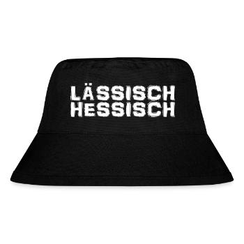 Hessisch - Dialekt - Spruch - Stanley/Stella recycelter Bucket Hat - Schwarz - Vorne