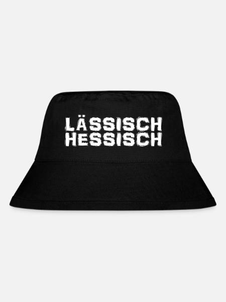 Hessisch - Dialekt - Spruch - Stanley/Stella recycelter Bucket Hat - Schwarz