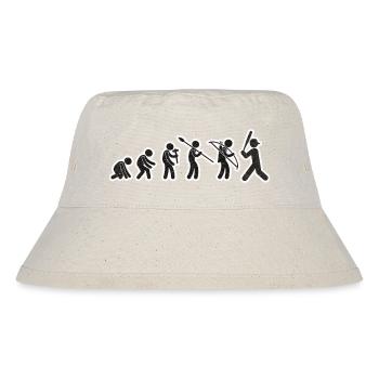 Evolution Baseball Black Grunge - Stanley/Stella recycelter Bucket Hat - Naturweiß - Vorne