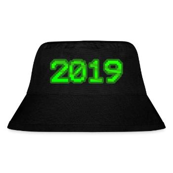 2019 2019 - Stanley/Stella recycelter Bucket Hat - Schwarz - Vorne