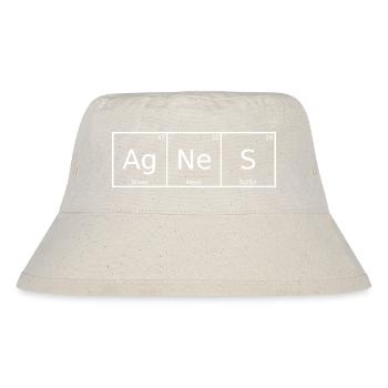Agnes Name Vorname Chemie Periodensystem Elemente - Stanley/Stella recycelter Bucket Hat - Naturweiß - Vorne