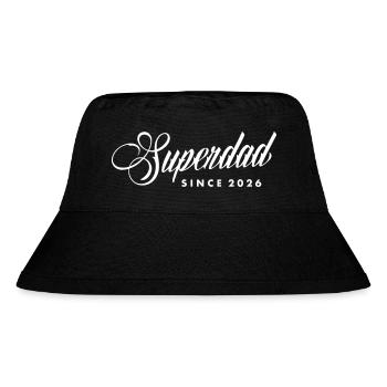 Superdad Papa Vater 2026 Baby - Stanley/Stella recycelter Bucket Hat - Schwarz - Vorne
