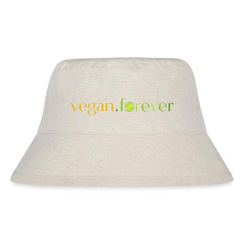 Vegan forever lime - Stanley/Stella Recycled Bucket Hat - natural - Front