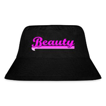 Beauty - lettering pink - Stanley/Stella Recycled Bucket Hat - black - Front