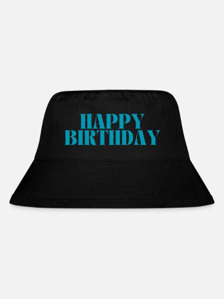 Happy Birthday - Stanley/Stella recycelter Bucket Hat - Schwarz