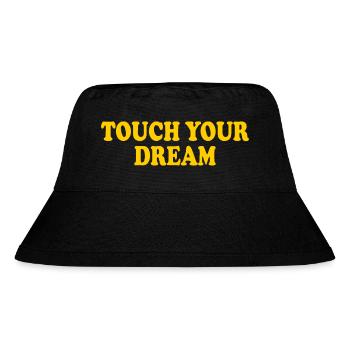 touch you dream - Stanley/Stella recycelter Bucket Hat - Schwarz - Vorne