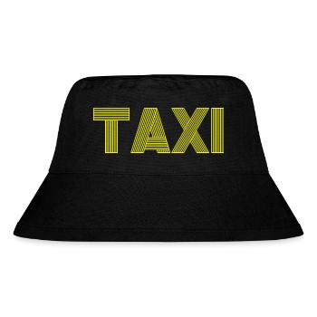 Taxi Design yellow! Free time gift - Stanley/Stella Recycled Bucket Hat - black - Front