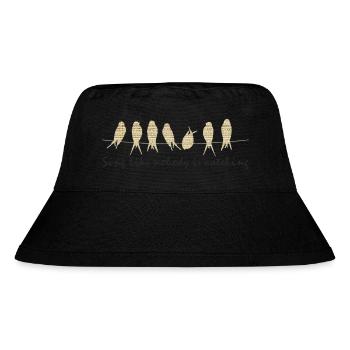Sing - Stanley/Stella Recycled Bucket Hat - black - Front