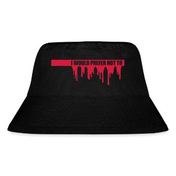 I prefer not to - Stanley/Stella Recycled Bucket Hat - black - Front
