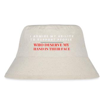 Bold Boundaries, Loyal Support - Stanley/Stella Recycled Bucket Hat - natural - Front