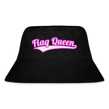 Flag Football Queen Spielerinnen Mädchen Frauen - Stanley/Stella recycelter Bucket Hat - Schwarz - Vorne