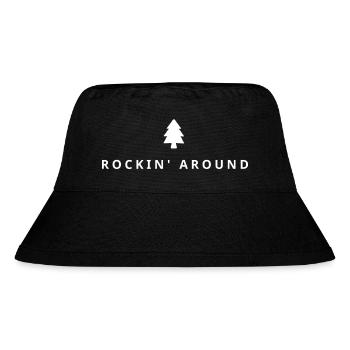 Rockin' Around, Merry Christmas, christmas tree - Stanley/Stella recycelter Bucket Hat - Schwarz - Vorne