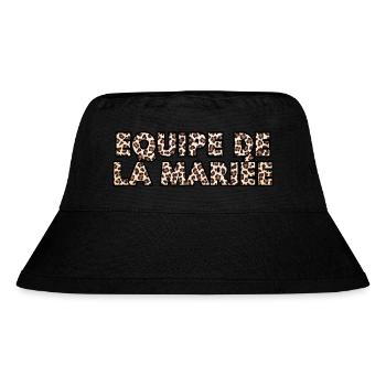 Équipe de la mariée léopard - Bob recyclé Stanley/Stella - noir - Devant