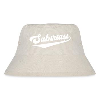 Kreatives SABIRTASI (türk) Zitat – Geduldstein  - Stanley/Stella recycelter Bucket Hat - Naturweiß - Vorne