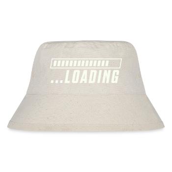 Ladebalken Loading Fortschritt - Stanley/Stella recycelter Bucket Hat - Naturweiß - Vorne