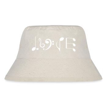 Love Music - Original Gift Idea - Stanley/Stella Recycled Bucket Hat - natural - Front