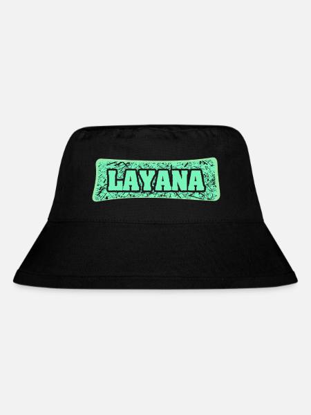 Layana als Geburtsname - Stanley/Stella recycelter Bucket Hat - Schwarz