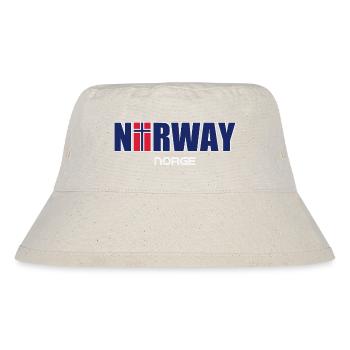 Norway - Norge - Norwegen - Flagge - Skandinavien - Stanley/Stella recycelter Bucket Hat - Naturweiß - Vorne