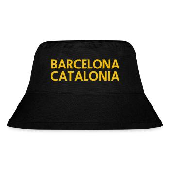 Barcelona – Catalonia Lyric Design - Stanley/Stella Recycled Bucket Hat - black - Front