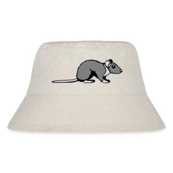 Rat Side Profile Cute Funny Rodent Animal Comic - Stanley/Stella Recycled Bucket Hat - natural - Front