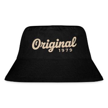 Geburtstagsgeschenk 1979 | Geboren 1979 - Stanley/Stella recycelter Bucket Hat - Schwarz - Vorne