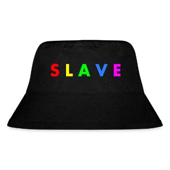 Slave - Stanley/Stella recycelter Bucket Hat - Schwarz - Vorne