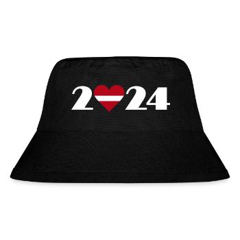 J’aime Lettonie 2024, Voyage en Lettonie 2024 - Bob recyclé Stanley/Stella - noir - Devant