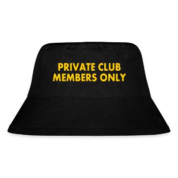 private club members only - Stanley/Stella Recycled Bucket Hat - black - Front