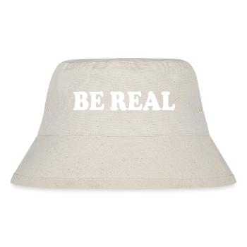 Be real - Stanley/Stella recycelter Bucket Hat - Naturweiß - Vorne