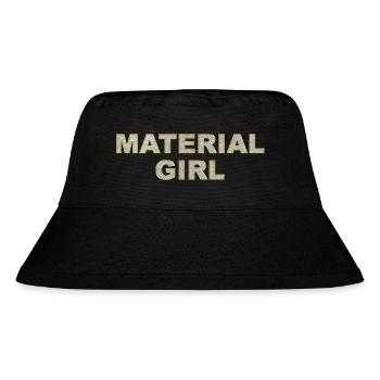 Material Girl Luxus Bling Bling - Stanley/Stella recycelter Bucket Hat - Schwarz - Vorne
