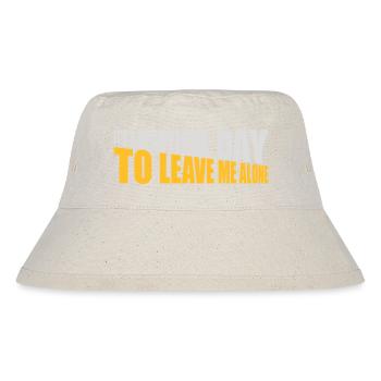 leave me alone day - Stanley/Stella recycelter Bucket Hat - Naturweiß - Vorne