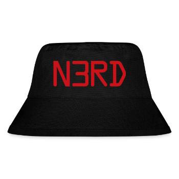 NERD - Stanley/Stella recycelter Bucket Hat - Schwarz - Vorne