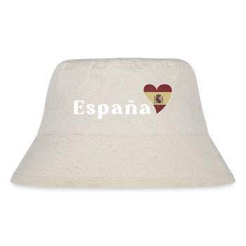 Spanien Europa Souvenir Spanisch Flagge - Stanley/Stella recycelter Bucket Hat - Naturweiß - Vorne