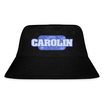 Name Carolin - Stanley/Stella recycelter Bucket Hat - Schwarz - Vorne