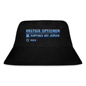 Vorname jürgen - Stanley/Stella recycelter Bucket Hat - Schwarz - Vorne