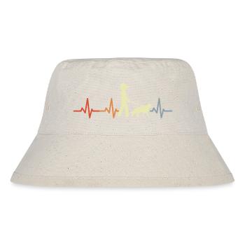 Schäferhund Kardiogramm - Stanley/Stella recycelter Bucket Hat - Naturweiß - Vorne