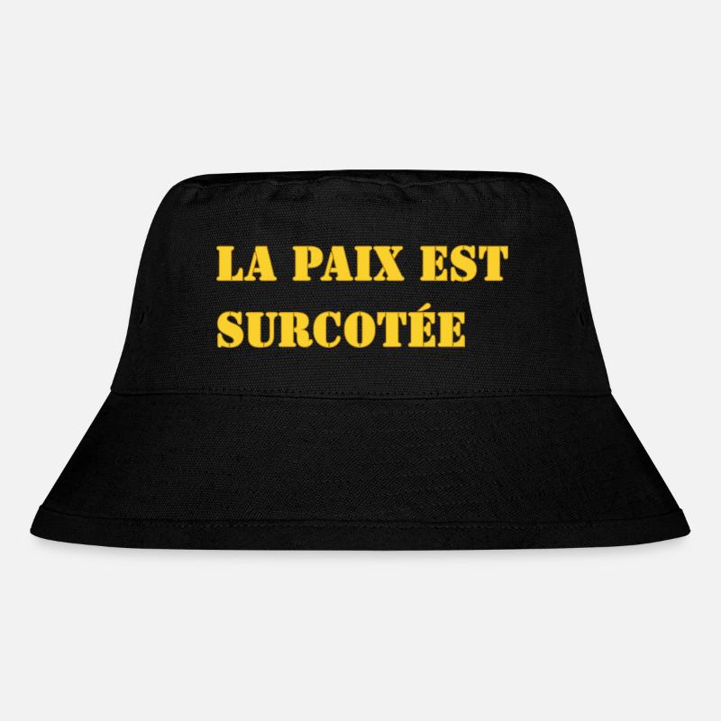 FRIEDEN IST ÜBERTEUERT - Stanley/Stella recycelter Bucket Hat - Schwarz